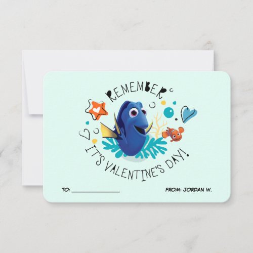 Finding Dory  Remember its Valentines Day Invitation