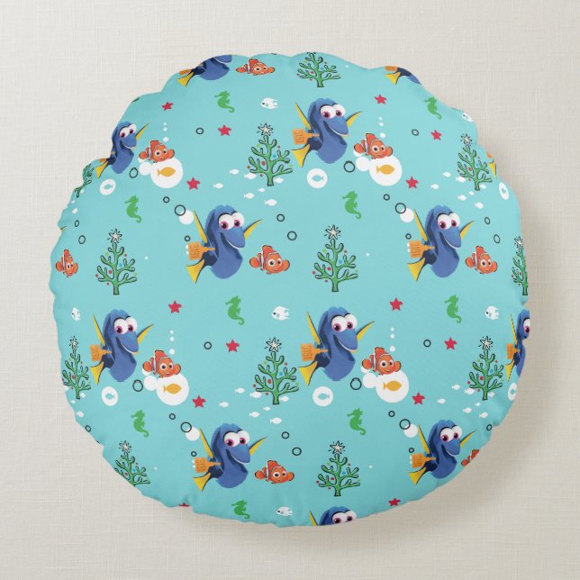 Finding Dory | Remembering Holiday Cheer Round Pillow (Front)