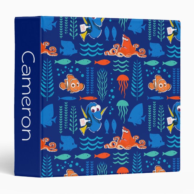 Finding Dory Sea Pattern 3 Ring Binder (Front/Spine)