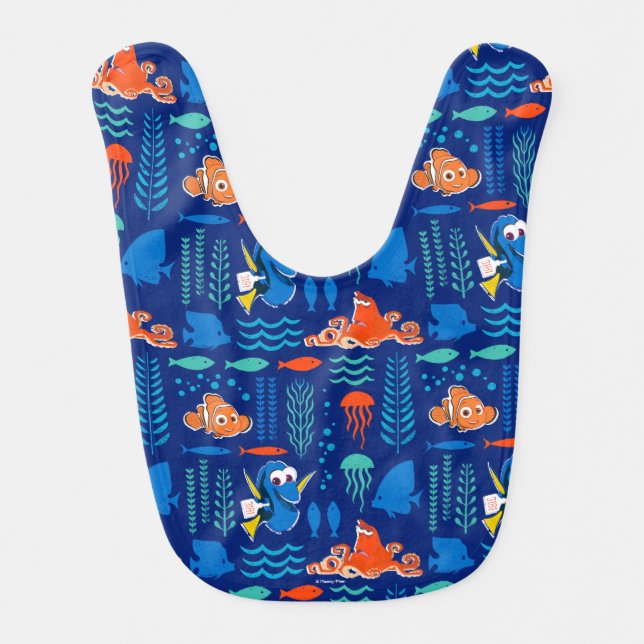 Finding Dory Sea Pattern Bib (Front)