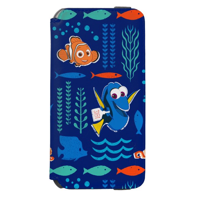 Finding Dory Sea Pattern Incipio iPhone Wallet Case (Folio Front)