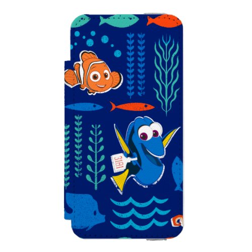 Finding Dory Sea Pattern Wallet Case For iPhone SE55s