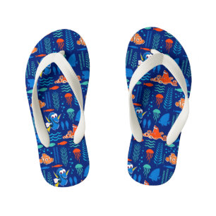 Finding Dory Sea Pattern Kid's Flip Flops