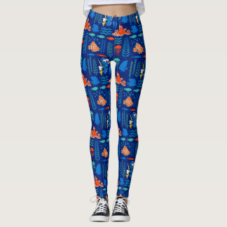 Finding Dory Sea Pattern Leggings