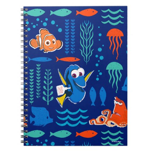 Finding Dory Sea Pattern Notebook