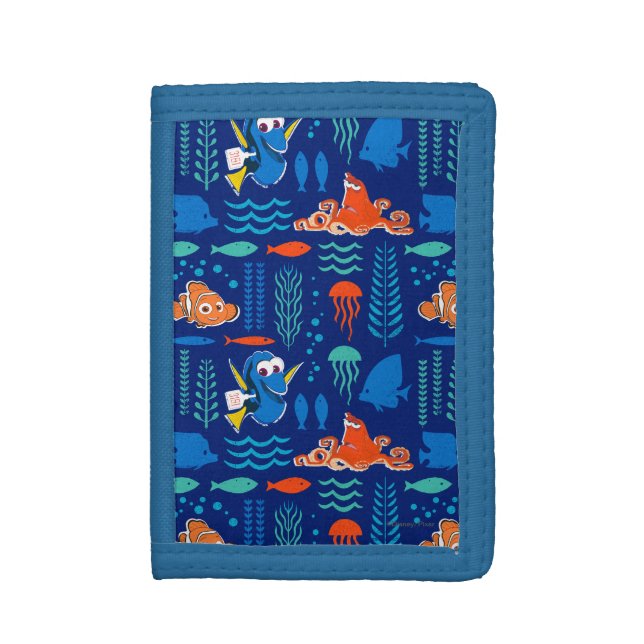 Finding Dory Sea Pattern Tri-fold Wallet (Front Vertical)