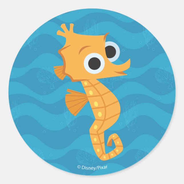 Finding Dory | Sheldon Classic Round Sticker (Front)