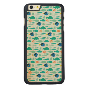 Finding Dory Silhouette Pattern Carved Maple iPhone 6 Plus Slim Case