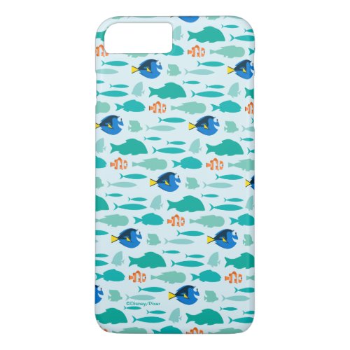 Finding Dory Silhouette Pattern iPhone 8 Plus7 Plus Case
