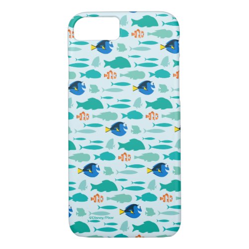 Finding Dory Silhouette Pattern iPhone 87 Case