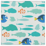 Finding Dory Silhouette Pattern Fabric