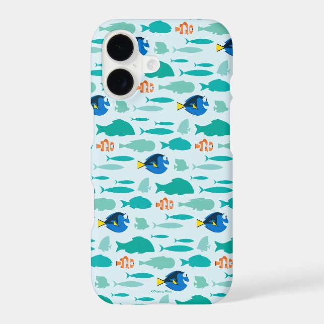 Finding Dory Silhouette Pattern Iphone Case (Back)