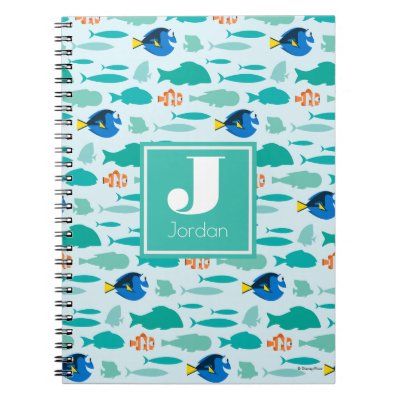 Finding Dory Silhouette Pattern Notebook