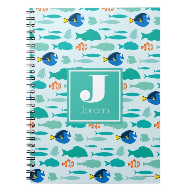 Finding Dory Silhouette Pattern Notebook (Front)