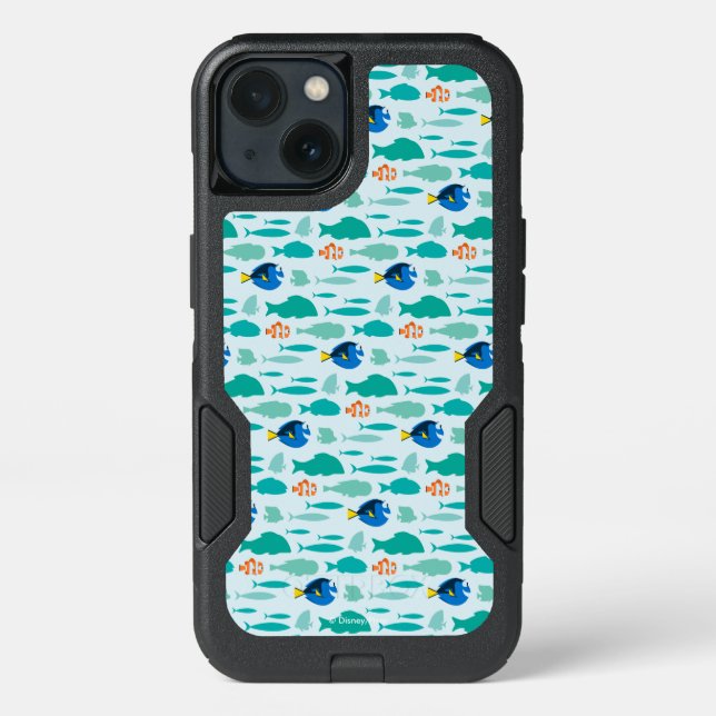 Finding Dory Silhouette Pattern Otterbox iPhone Case (Back)