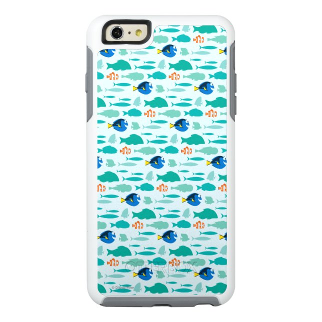 Finding Dory Silhouette Pattern Otterbox iPhone Case (Back)