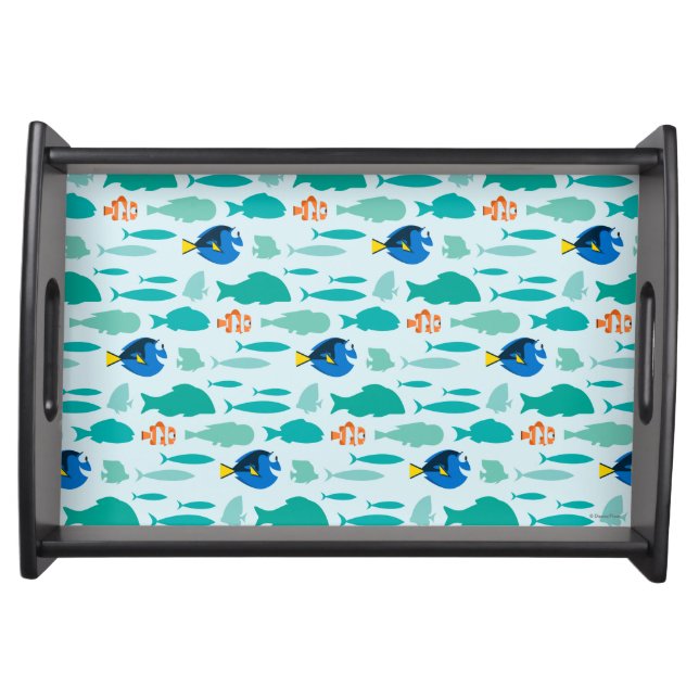 Finding Dory Silhouette Pattern Serving Tray (Front)