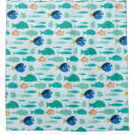 Finding Dory Silhouette Pattern Shower Curtain