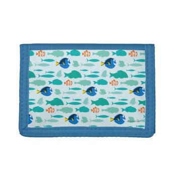 Finding Dory Silhouette Pattern Trifold Wallet by FindingDory at Zazzle