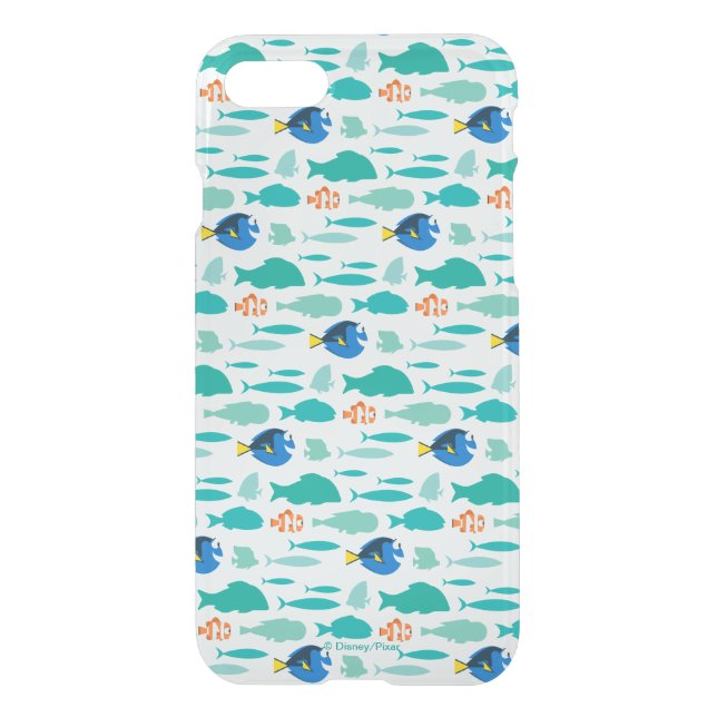 Finding Dory Silhouette Pattern Uncommon iPhone Case (Back)