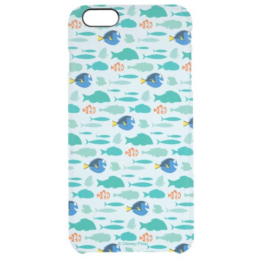 Finding Dory Silhouette Pattern Clear iPhone 6 Plus Case