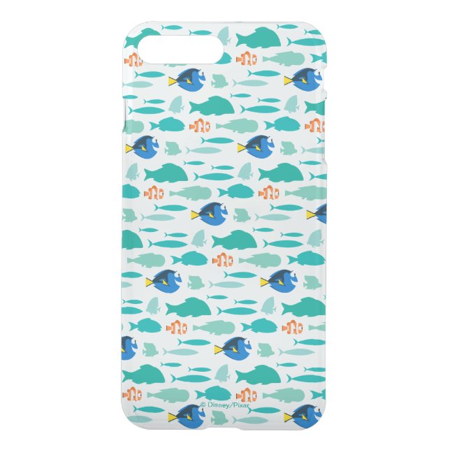 Finding Dory Silhouette Pattern Uncommon iPhone Case (Back)