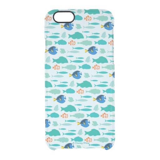 Finding Dory Silhouette Pattern Clear iPhone 6/6S Case