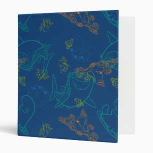 Finding Dory Sketch Navy Pattern Binder