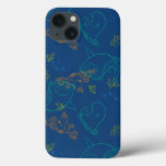 Finding Dory Sketch Navy Pattern iPhone 13 Case