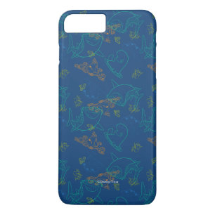 Finding Dory Sketch Navy Pattern iPhone 8 Plus/7 Plus Case