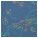 Finding Dory Sketch Navy Pattern Fabric
