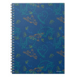 Finding Dory Sketch Navy Pattern Notebook