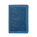 Finding Dory Sketch Navy Pattern Tri-fold Wallet
