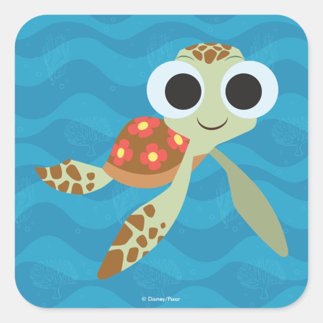 Finding Dory | Squirt Square Sticker (Front)