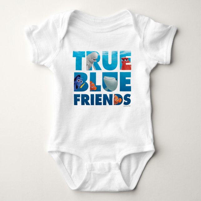 Finding Dory | True Blue Friends Baby Bodysuit (Front)