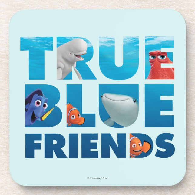 Finding Dory | True Blue Friends Drink Coaster (Front)