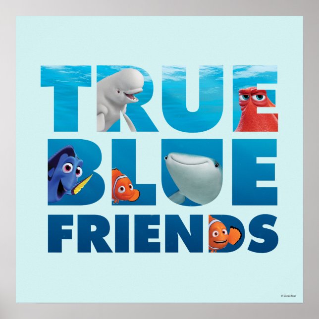 Finding Dory | True Blue Friends Poster (Front)