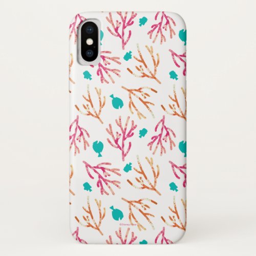 Finding Dory Watercolor Coral Pattern iPhone X Case