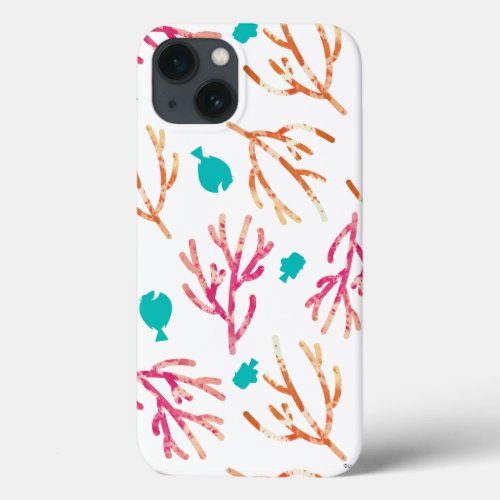 Finding Dory Watercolor Coral Pattern iPhone 13 Case