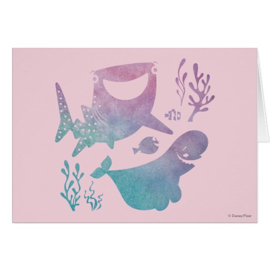 Finding Dory Watercolor Graphic Cards (Front Horizontal)