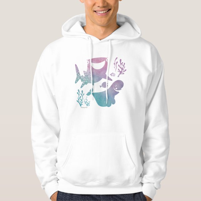 Finding Dory Watercolor Graphic Hoodie (Front)