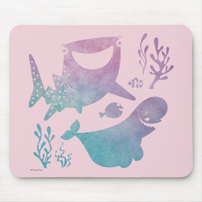 Finding Dory Watercolor Graphic Mouse Pad (Front)