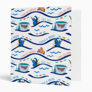 Finding Dory Wave Pattern 3 Ring Binder