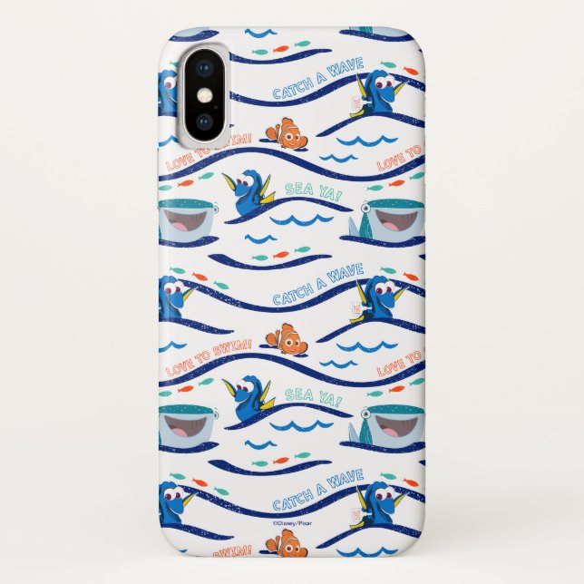 Finding Dory Wave Pattern Case-Mate iPhone Case (Back)