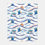 Finding Dory Wave Pattern Fleece Blanket