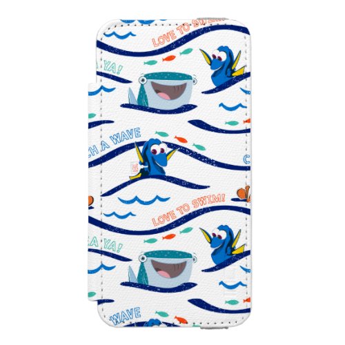 Finding Dory Wave Pattern Wallet Case For iPhone SE55s