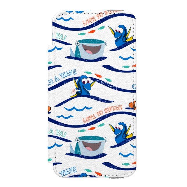 Finding Dory Wave Pattern Incipio iPhone Wallet Case (Folio Front)