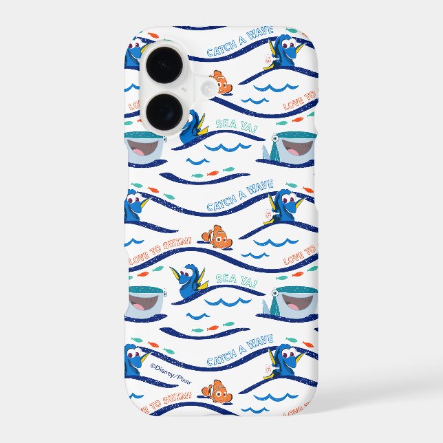 Finding Dory Wave Pattern Iphone Case (Back)