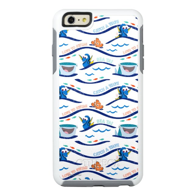 Finding Dory Wave Pattern Otterbox iPhone Case (Back)
