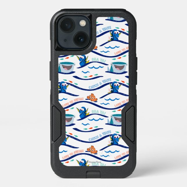 Finding Dory Wave Pattern Otterbox iPhone Case (Back)